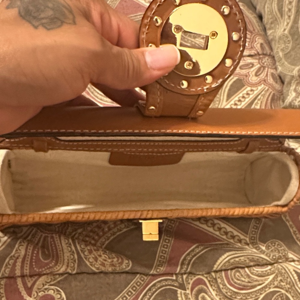 Michael Kors Tan Woven Clutch - Picture 7 of 7